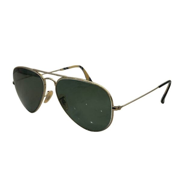 Ray-Ban Unisex Gold Green Aviator Sunglasses RB3025 Metal 62/14 "FRAMES ONLY" - Picture 1 of 9